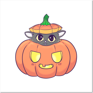 Cat-O-Lantern Posters and Art